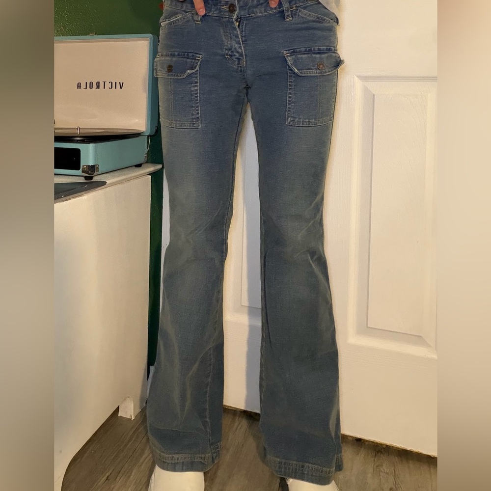 UNIONBAY Women's Flare Jeans in Blue